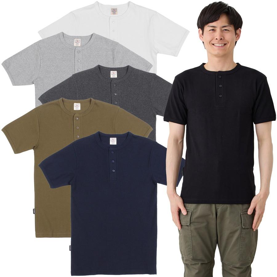 アビレックス Tシャツ へンリーネック 半袖 デイリー Henley Neck 783 4934019 7834934019 6143504 アヴィレックスAvirex | AVIREX