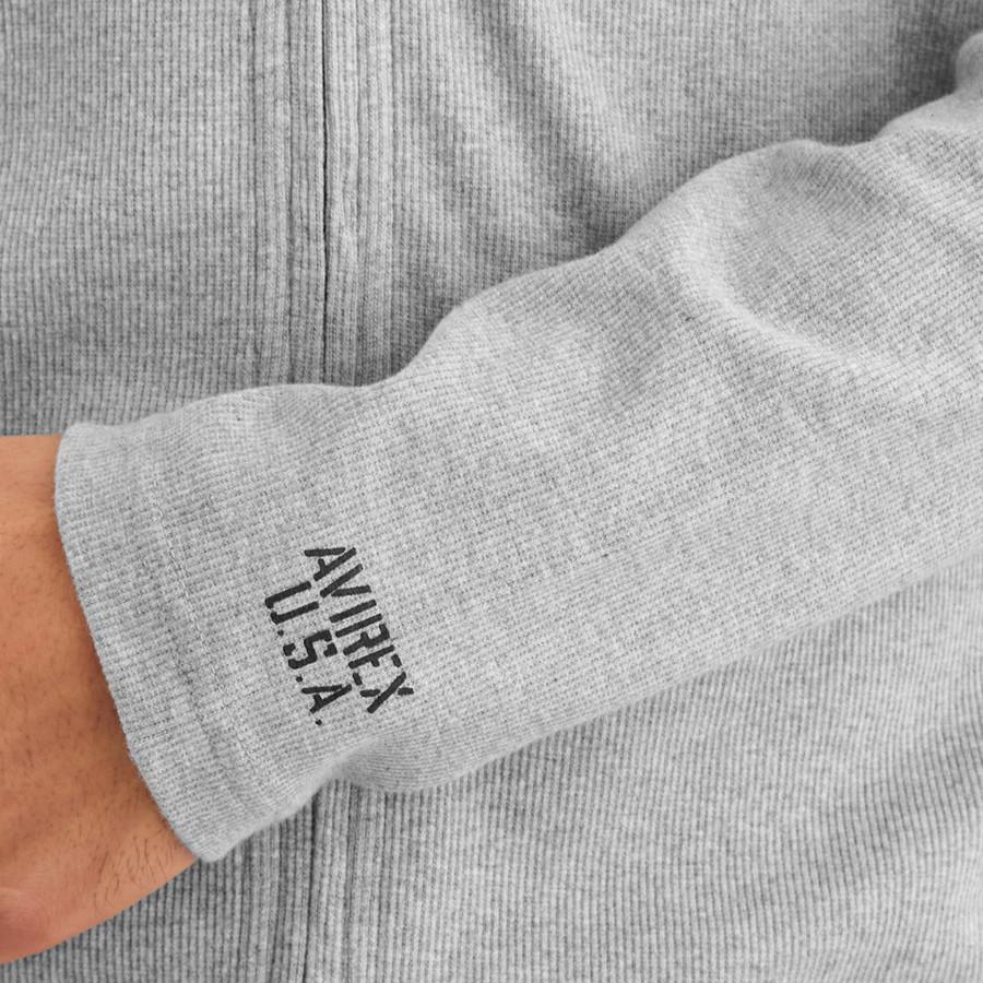 アビレックス ジップパーカー 長袖 リブ フード メンズ Daily デイリー 783 4930021 7834930021 6153641 アヴィレックス Avirex | AVIREX | 14