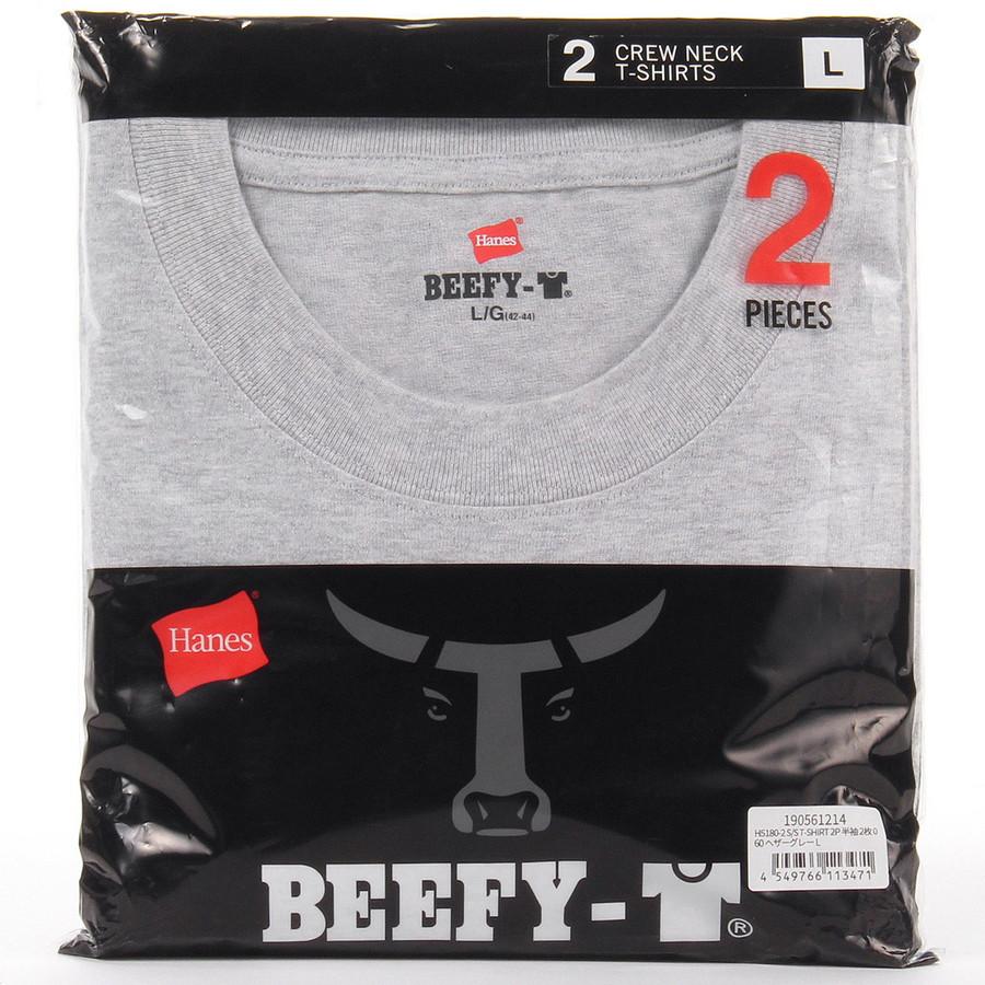 ヘインズ ビーフィー 半袖 Tシャツ H5180-2 2P クルーネック BEEFY-T Hanes 半袖 ヘビーウエイト 厚手 ユニセックス 2枚組 Tシャツ H5180 2枚パック | Hanes | 11