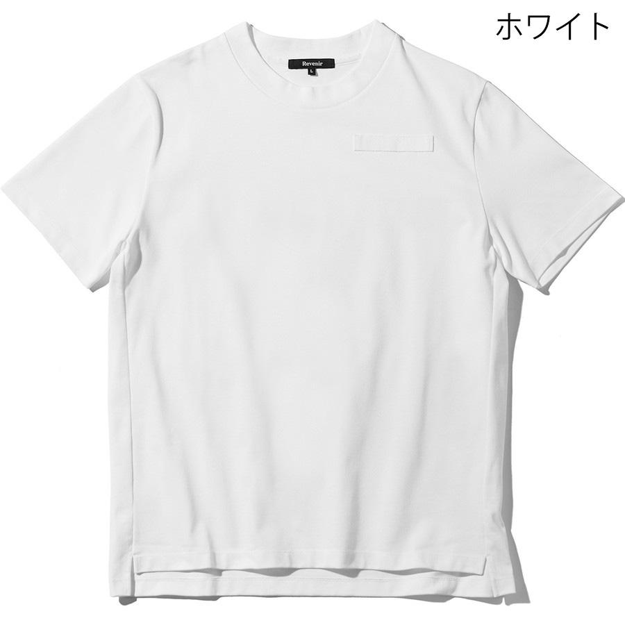 リブニール Tシャツ Suvin Giza クルーネック 半袖 T-Shirt Revenir メンズ リブニール Tシャツ Suvin Giza クルーネック 半袖 T-Shirt Revenir メンズ