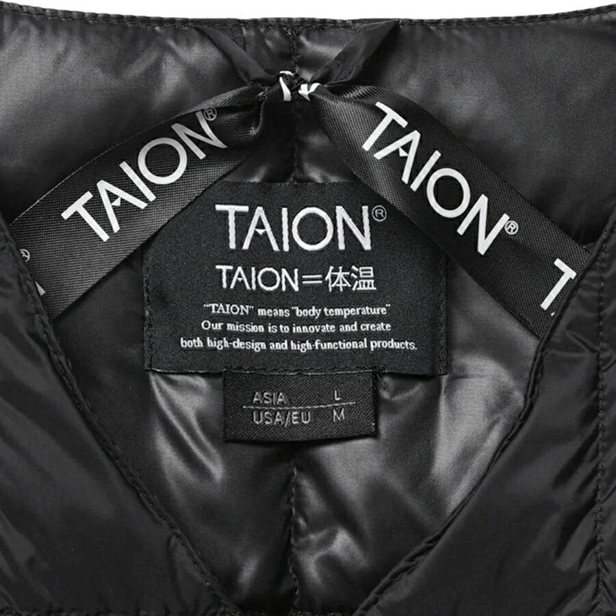 1/5+4%クーポン1000円 タイオン インナーダウンベスト 001 Taion Vネックボタン ダウンベスト V Neck Button Down Vest インナーダウン ベスト ダウン | TAION | 13
