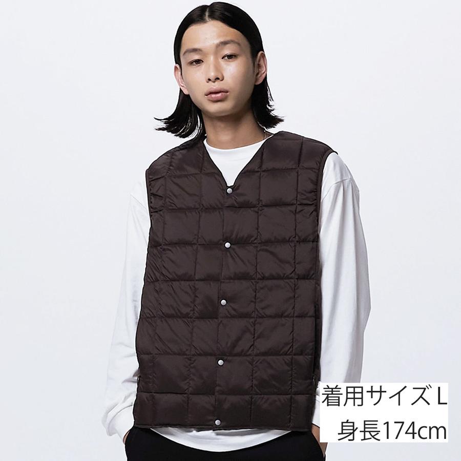 1/5+4%クーポン1000円 タイオン インナーダウンベスト 001 Taion Vネックボタン ダウンベスト V Neck Button Down Vest インナーダウン ベスト ダウン | TAION | 19