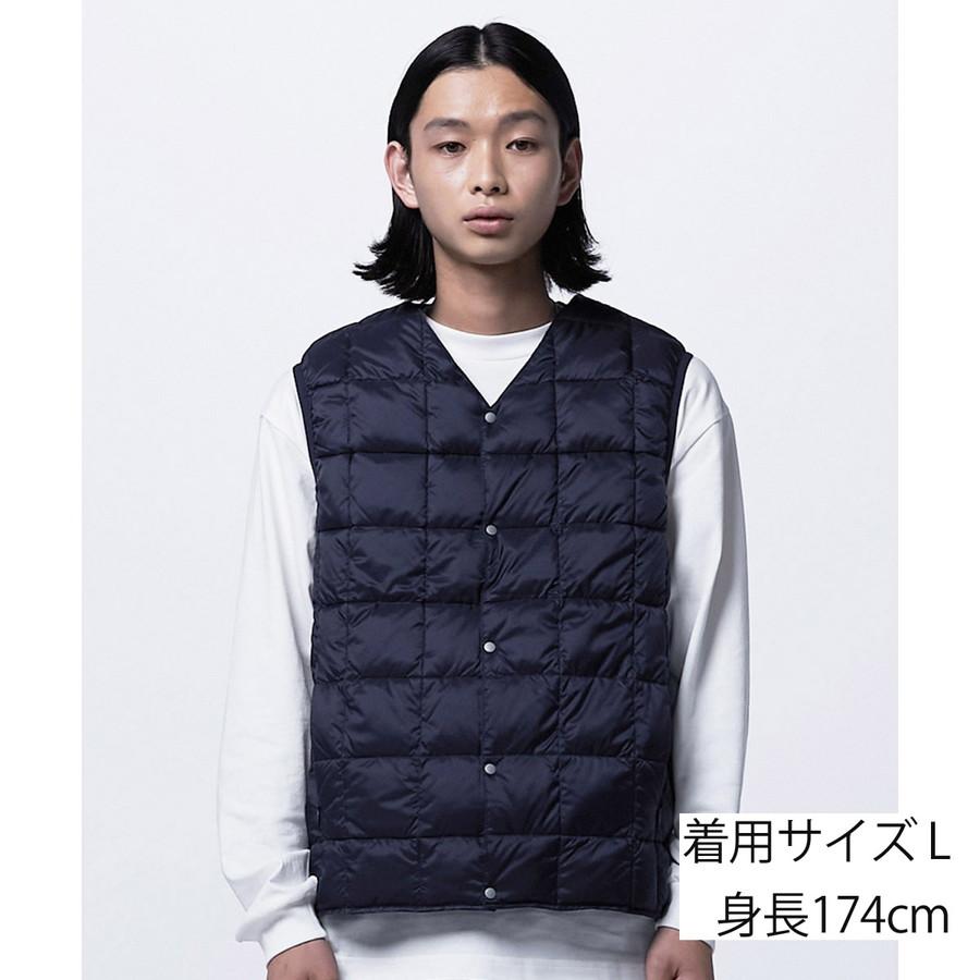 1/5+4%クーポン1000円 タイオン インナーダウンベスト 001 Taion Vネックボタン ダウンベスト V Neck Button Down Vest インナーダウン ベスト ダウン | TAION | 16