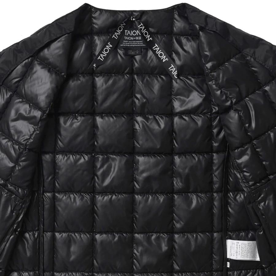 2/11感謝デー最大+5% タイオン インナーダウンジャケット 104 Taion クルーネックボタン インナー Crew Neck Button Down Jkt メンズ | TAION | 17