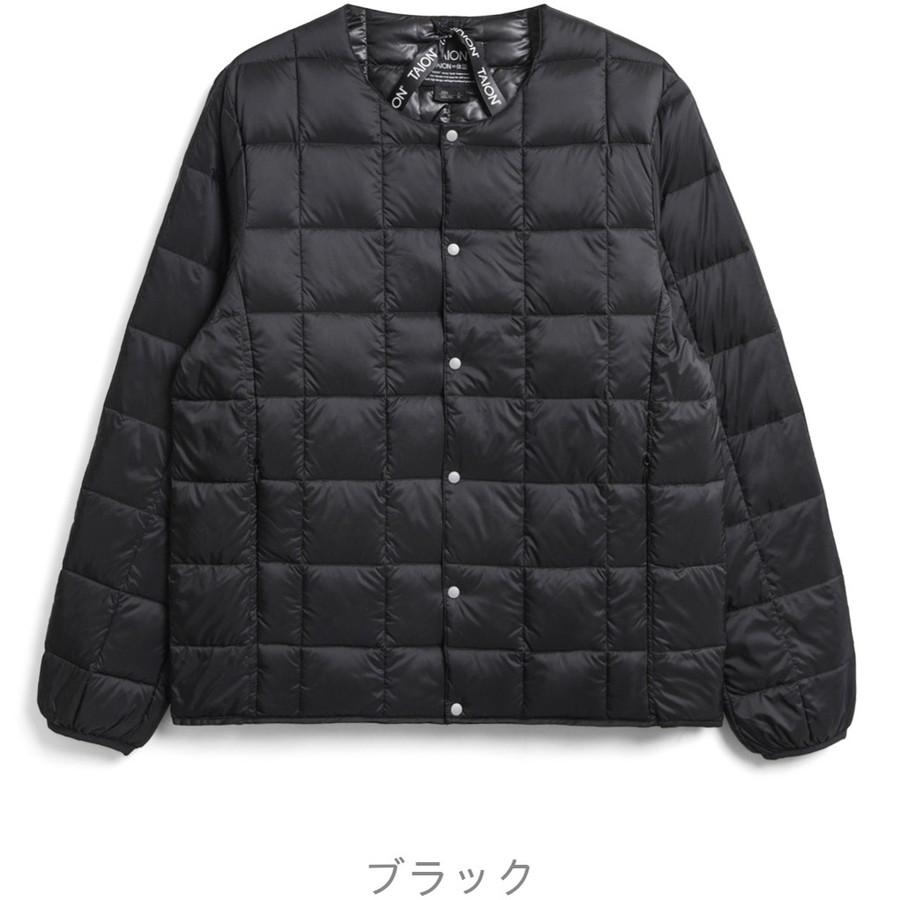 2/11感謝デー最大+5% タイオン インナーダウンジャケット 104 Taion クルーネックボタン インナー Crew Neck Button Down Jkt メンズ | TAION | 01