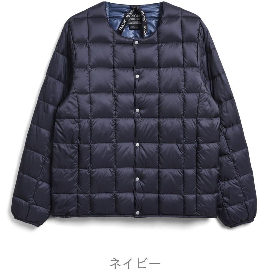 2/11感謝デー最大+5% タイオン インナーダウンジャケット 104 Taion クルーネックボタン インナー Crew Neck Button Down Jkt メンズ | TAION | 02