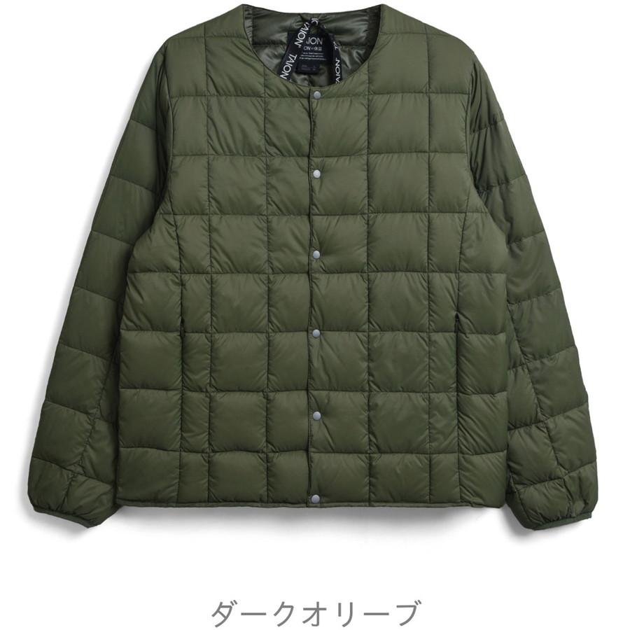 2/11感謝デー最大+5% タイオン インナーダウンジャケット 104 Taion クルーネックボタン インナー Crew Neck Button Down Jkt メンズ | TAION | 04