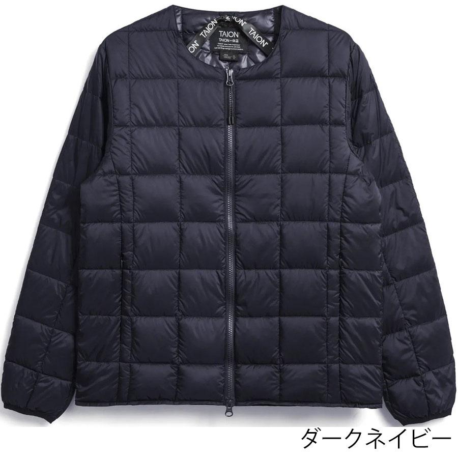 12/28プレミアム会員+5% タイオン ダウンジャケット 104wz Taion クルーネックWジップ インナー ダウンジャケット Crew Neck W-zip メンズ | TAION | 05