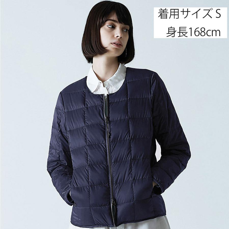 12/28プレミアム会員+5% タイオン ダウンジャケット 104wz Taion クルーネックWジップ インナー ダウンジャケット Crew Neck W-zip メンズ | TAION | 08