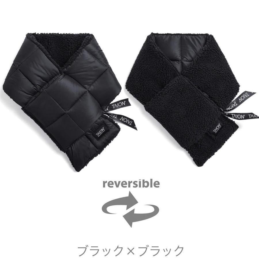 タイオン ダウン×ボアマフラー R201Mt Taion マウンテン リバーシブル Mountain Down×Boa Scarfｃ ボア マフラー スカーフ | TAION | 01