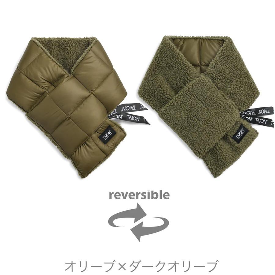 タイオン ダウン×ボアマフラー R201Mt Taion マウンテン リバーシブル Mountain Down×Boa Scarfｃ ボア マフラー スカーフ | TAION | 03