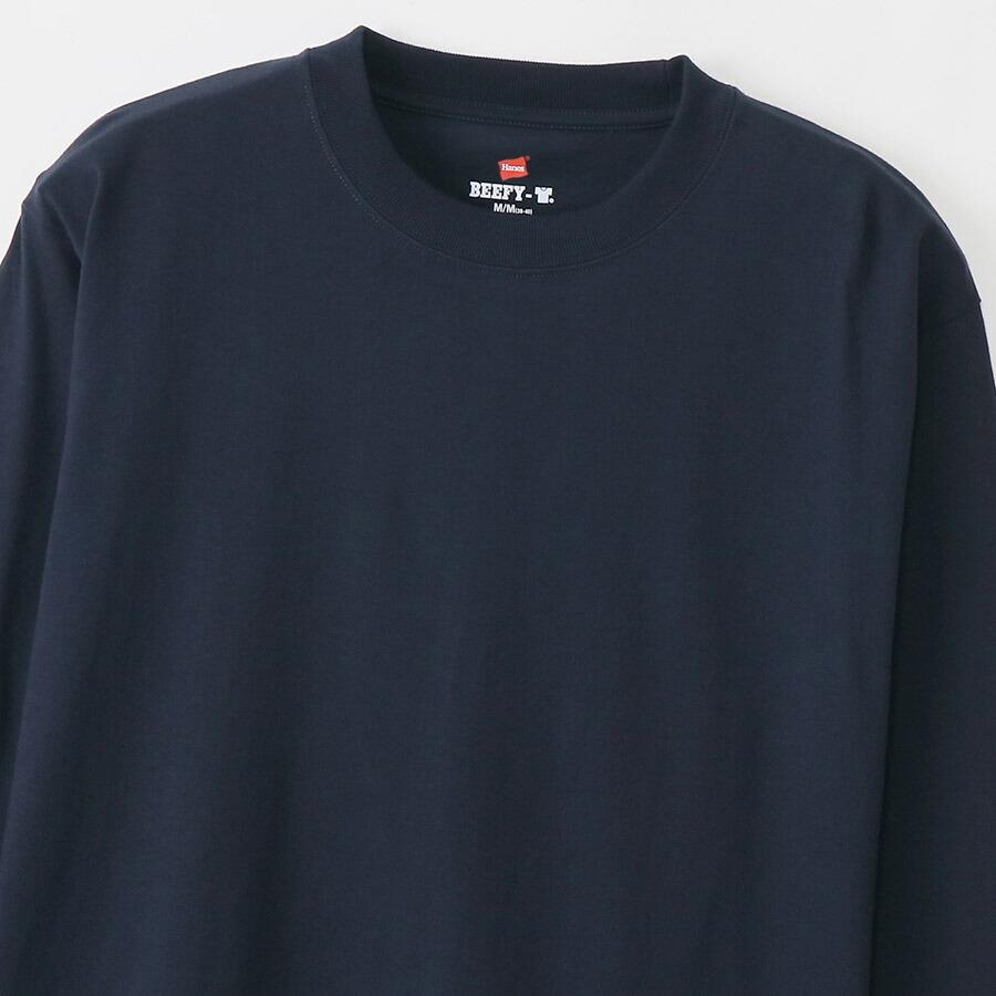 1/11プレミアム会員+5% ヘインズ ビーフィー 長袖Tシャツ H5186 クルーネック Hanes ロンt 長袖 長袖 ヘビーウエイト 厚手 メンズ レディース Tシャツ | Hanes | 14