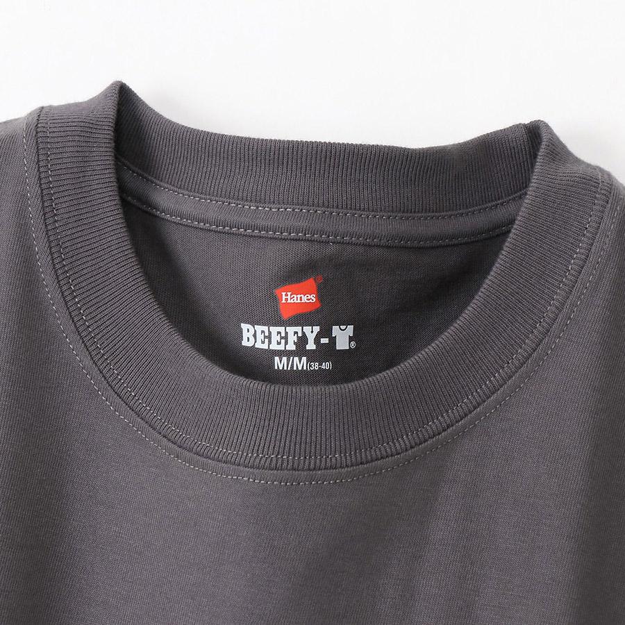 ヘインズ ビーフィー 長袖Tシャツ H5186 クルーネック BEEFY Hanes ロンt 長袖 t 厚手 メンズ レディース Tシャツ カットソー｜hff｜17