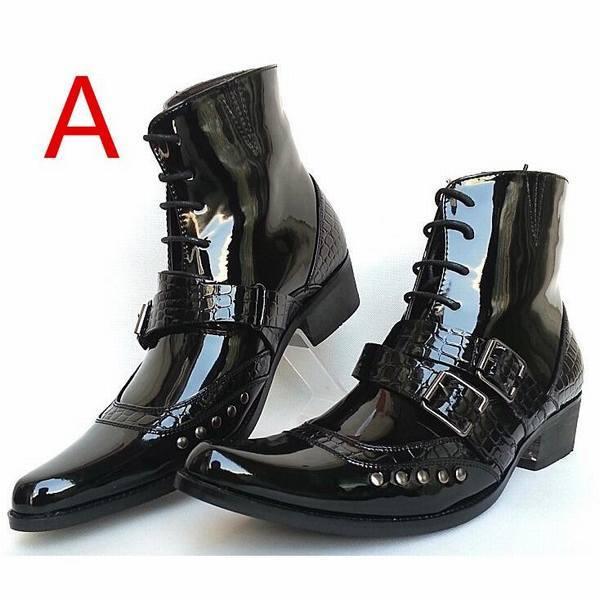 シークレットブーツ ビジネス シューズ メンズ 男の子 男性 大きいサイズ スネーク柄 インソール おしゃれ 男靴 好評にて期間延長 美脚