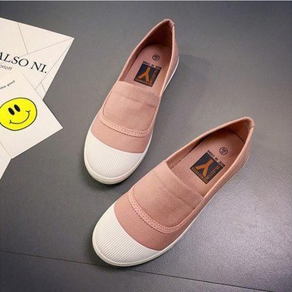 スリッポン スニーカー レディース レディースシューズ ズック靴 ぺたんこ カジュアルシューズ 疲れない 歩きやすい 通学 通気性 春物 新作 楽天カード分割