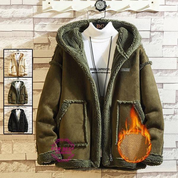 ムートンジャケット メンズ 裏起毛 ジャケット 裏ボア付き ブルゾン 厚手 カジュアル ビジネス 大きいサイズ 秋冬 新発売