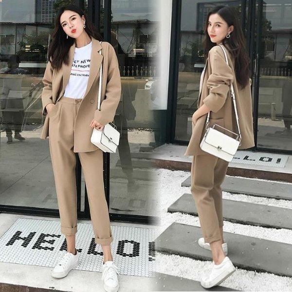 特価商品 おしゃれ ｏｌ ビジネス フォーマル カジュアル テーラードジャケット パンツスーツ 秋冬 レディース 2点セット セットアップ 通勤 入学 卒業式 パンツスーツ Www Abonamas Lt