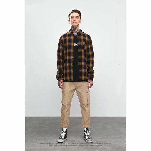 贅沢 男性ファッション 通勤 冬カジュアル チュック柄 ワイシャツ 柄シャツ 長袖シャツ トップス 長袖 メンズ シャツ 着痩せ 保温 暖かい その他 ワイシャツ サイズ ネイビー Binghamtonhots Com
