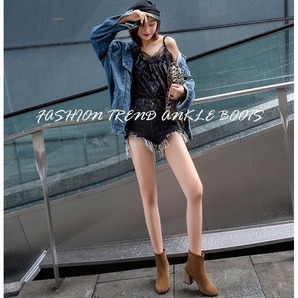 気質アップ ブーティー 履きやすい スエード 疲れない 歩きやすい 美脚 太めヒール レディースシューズ 靴 ヒール レディースブーツ レディース ショートブーツ ブーツ ブーティー サイズ 38 Www Landonenterprises Net