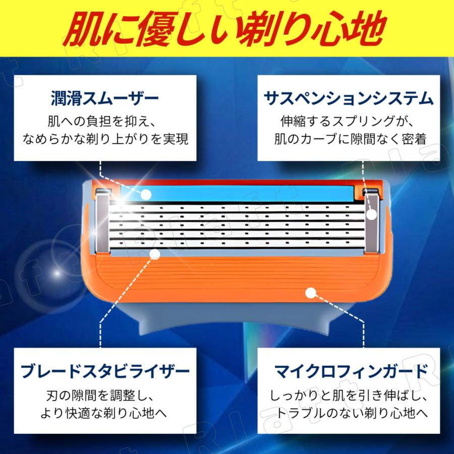 互換品 ジレット替刃 ジレット フュージョン 替刃 5枚刃 プログライド