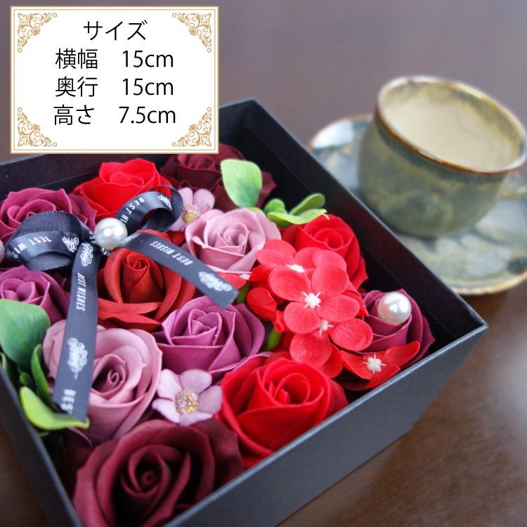 うのにもお得な 父の日 ソープフラワー New スクエア ボックス パープル メッセージカード 誕生日 プレゼント 退職 結婚祝い 送別 母の日 Cisama Sc Gov Br