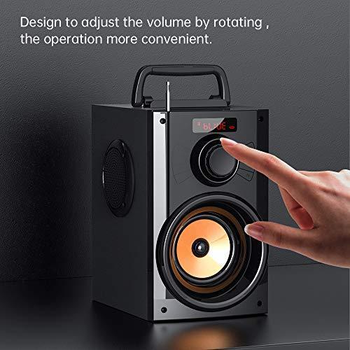 サブウーファー付きポータブルBluetoothスピーカーワイヤレススピーカー屋外/屋内ビッグスピーカーサポートリモートコントロールFMラジオ