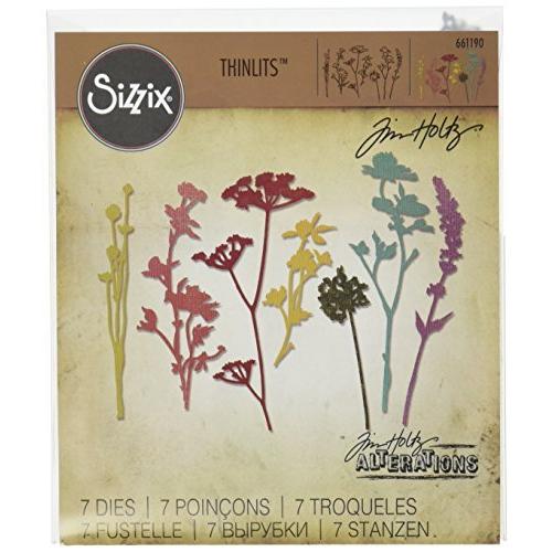 非売品 Sizzix 661190 Sizzix by Holtz Tim by Set Die Thinlits Wildflowers その他画材、アート用品