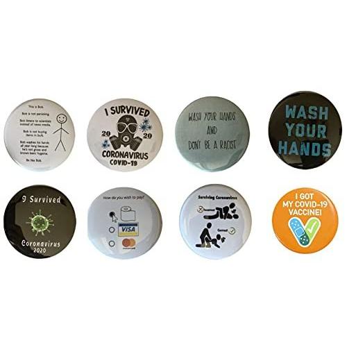 ファッション シンプルでおしゃれ コロナ 缶バッチ ワクチン Covid19 Funny And Humorous Collection Of 7 Pins 2 25 Inches Mgc7qtn4a2 Wrestlesquare Com