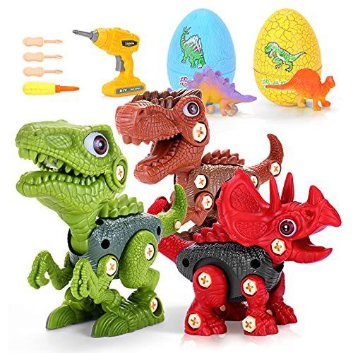 【激安アウトレット!】 子供のための恐竜のおもちゃ、電気ドリルで組み立ておもちゃセットを分解し学ぶ その他パーティーグッズ