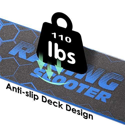 中古品 WeSkate キッズ スクーター 2輪 女の子 男の子 5歳以上 滑らかな滑り 高さ調節可能 折りたたみ式 キックスクーター LEDライトアッ 【3183107102】(16169円)