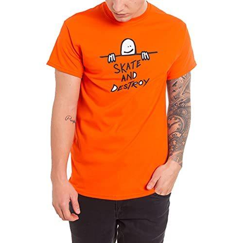 新品入荷 スラッシャーゴンズ悲しいロゴTシャツ-オレンジ-SM 半袖