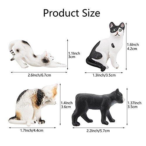 8つの可愛い猫のフィギュア 異なる姿勢で 生き生きとした動物の模型 子供に適用しています Toymany その他人形 16 新作 Themtransit Com