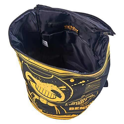 ベンディとインクマシンのバックパック-ブラックベンディベーコンスープはナップザックできます 