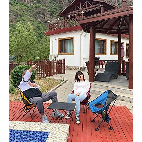 iClimb 超軽量コンパクトキャンプ折りたたみビーチチェア 沈み防止大きな足と背中のサポートウェビング付き (レッド - ベーシック) 並行輸入 レッド ベーシック ×