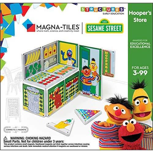 セサミストリート CreateOn Sesame Street Hooper’s Store Magna-Tiles Structure Set