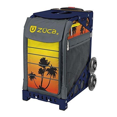 ZUCA 「ヤシの木 アイランド トロピカル サンセット スポーツ インサートバッグとフレーム 内蔵シート付きカラーをお選びください ネイビーブ