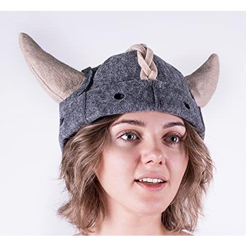 SHSHトレードグループサウナハットバイキングロシアの男性用バーニャハット-男性用帽子サウナハット Viking