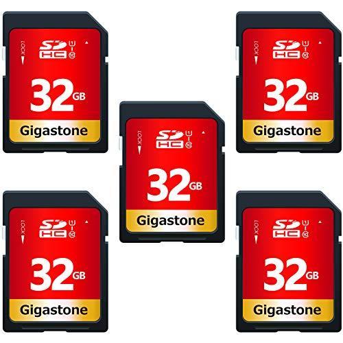 Gigastone SDカード 32GB 5枚セット SDHC メモリーカード 高速 フルHD ビデオ SD card デジタルカメラ Full