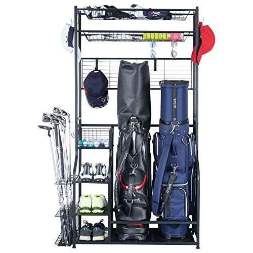 ゴルフ収納ラック ゴルフバッグ収納 ゴルフバッグスタンド