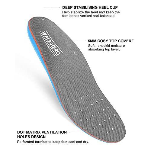 足底筋膜炎救済インソールアーチサポートインソール回内男性と女性の扁平足用の装具インサート フットケア Owircmolas Pl