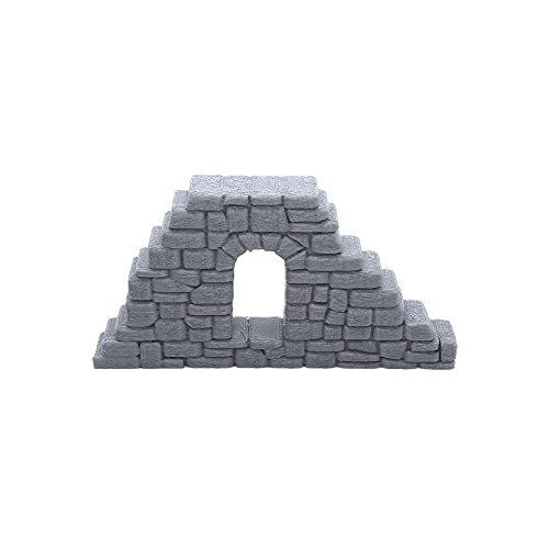 廃墟の石の壁セットA、卓上28mmミニチュアウォーゲームの地形風景、3D印刷およびペイント可能、EnderToys - 1