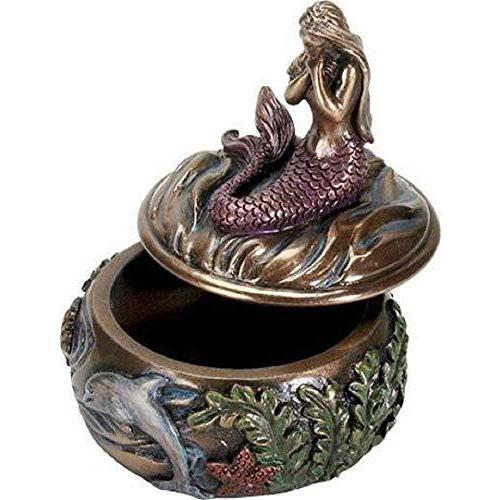 Summit　Collection　Art　Resin　Hand　Chest　Holding　Nouveau　Mermaid　Over