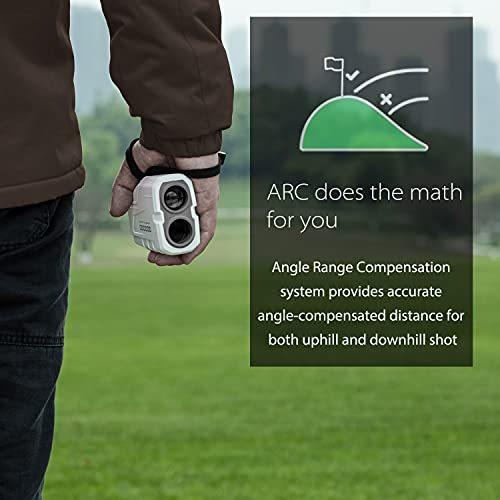 Gogogo SportVproゴルフ距離計900ヤードスロープレーザー距離計ピンセンサー付き6倍倍率パルステック-コンパクトで正確でク 