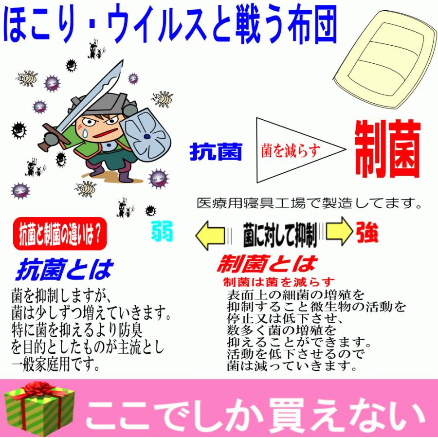 敷布団 シングル 日本製 病院業務用 敷き布団 軽量  しきふとん 抗菌 防ダニ 腰痛 アレルギー s体圧分散 敷ふとんpr橙｜hghr｜02