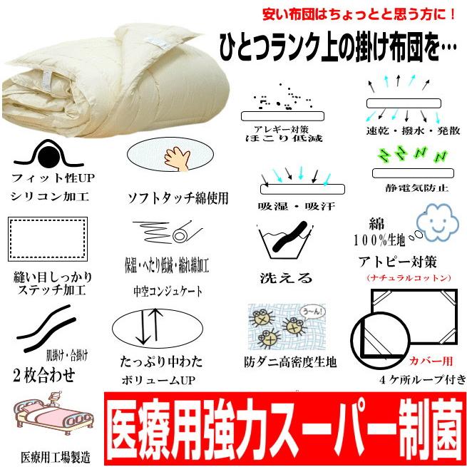 掛布団 シングル 日本製 強力医療用 掛け布団 洗える 抗菌 防 掛布団 シングル 日本製 強力医療用 掛け布団 洗える 抗菌 防