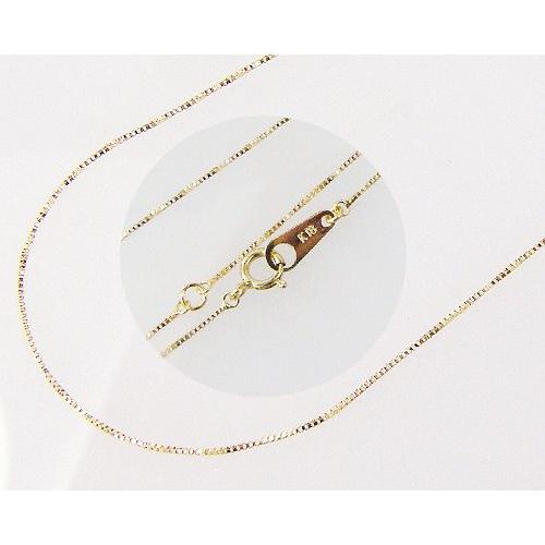 K18チェーンネックレス・ベネチアン40cm : あなたと私の宝石箱 