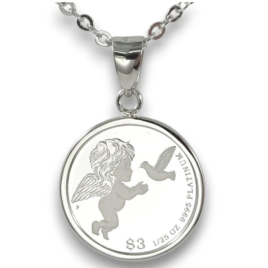純プラチナ コインジュエリーペンダント PT999.9 エンジェルコイン 1