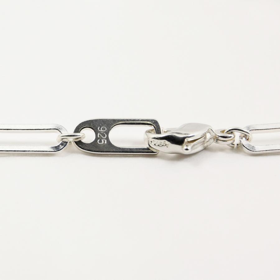 SILVER925 ネックレス ペーパークリップチェーン 45cm男・女兼用タイプ 