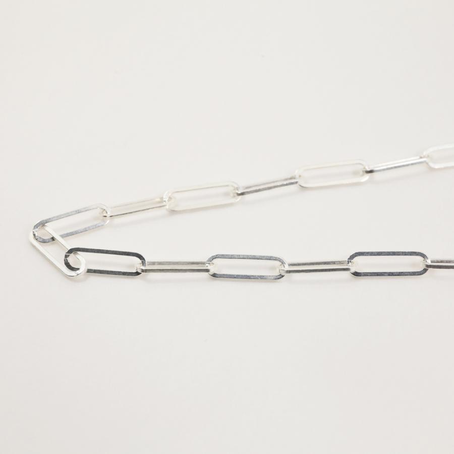 SILVER925 ネックレス ペーパークリップチェーン 45cm男・女兼用タイプ