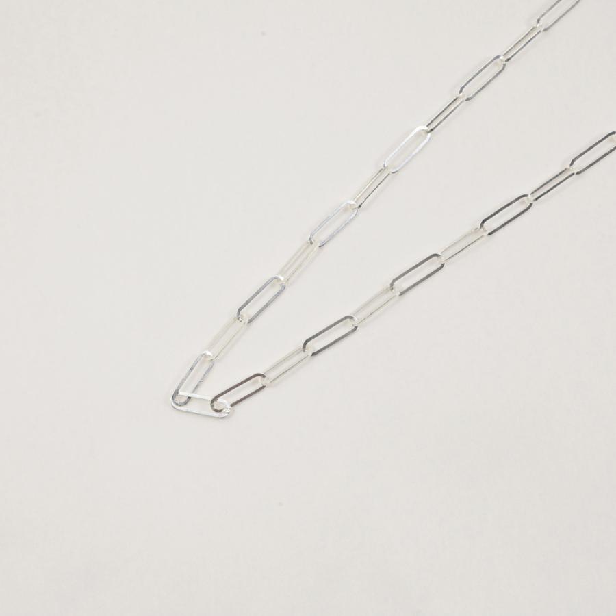SILVER925 ネックレス ペーパークリップチェーン 45cm男・女兼用タイプ